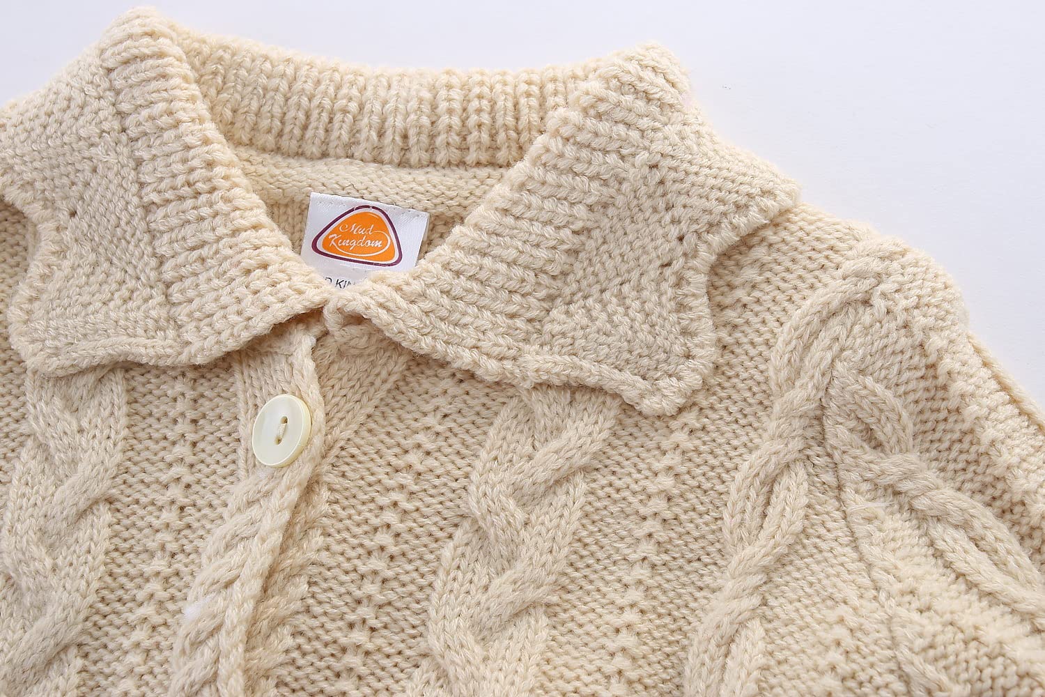Mud Kingdom Girls Cardigan Sweaters Button Up - Soft Knit Cardigan for Girls with Front Buttons - Perfect for School, Playdates & Casual Outfits
