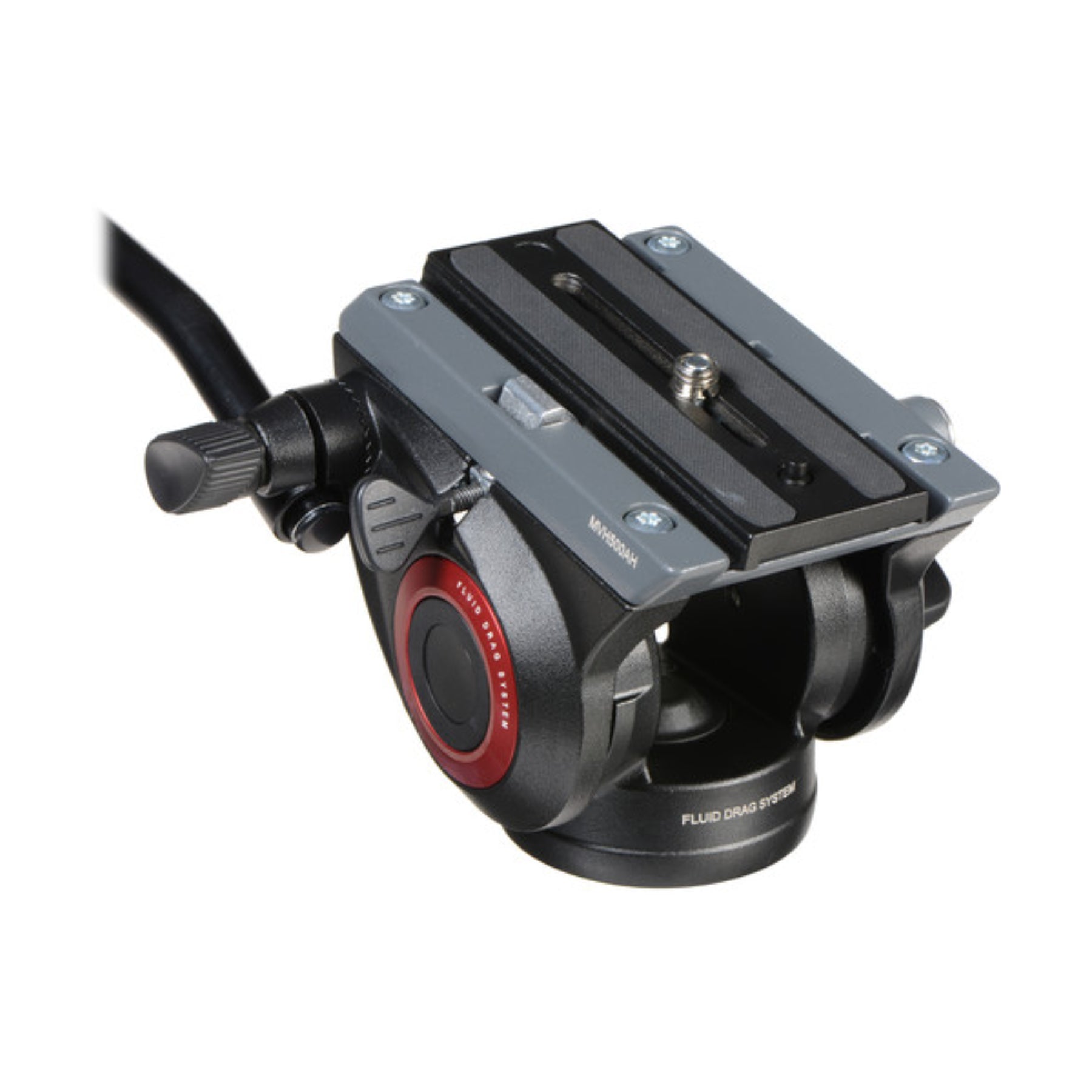 Manfrotto MVH 500 AH Professional Fluid Video Head with Flat Base - Perfect for DSLR Cameras, Mirrorless Cameras & Video Shooting - Ideal for Vlogging, Filmmaking & Studio Production