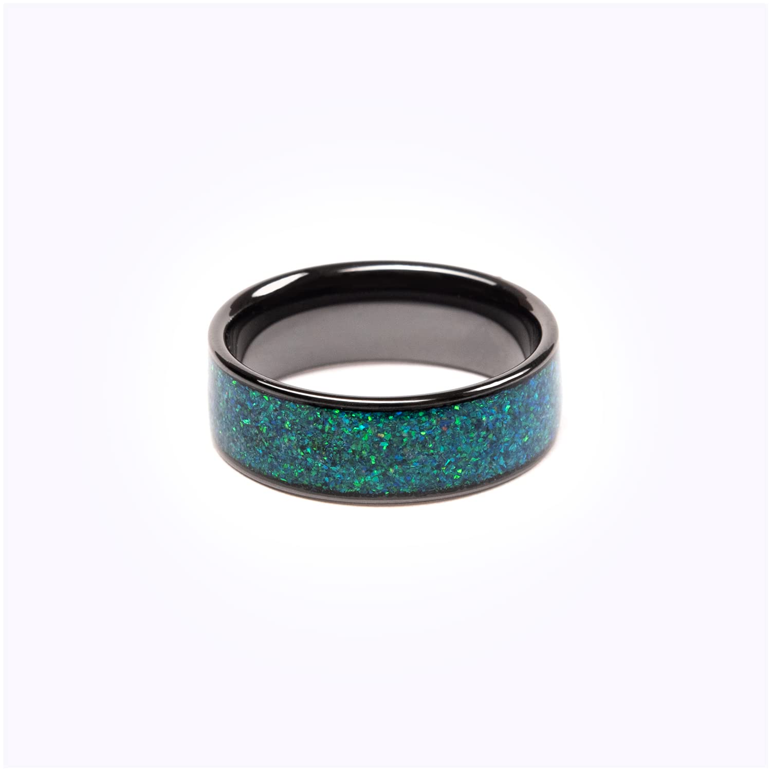 CNICK Tesla Smart Ring Accessories: Ceramic NFC Key Replacement for Model 3/Y/X/S & Cybertruck - Keyless Entry, Phone Charging & Car Unlock (Opal, Size 9) - Perfect for Tesla Owners Who Want Stylish & Convenient Keyless Access