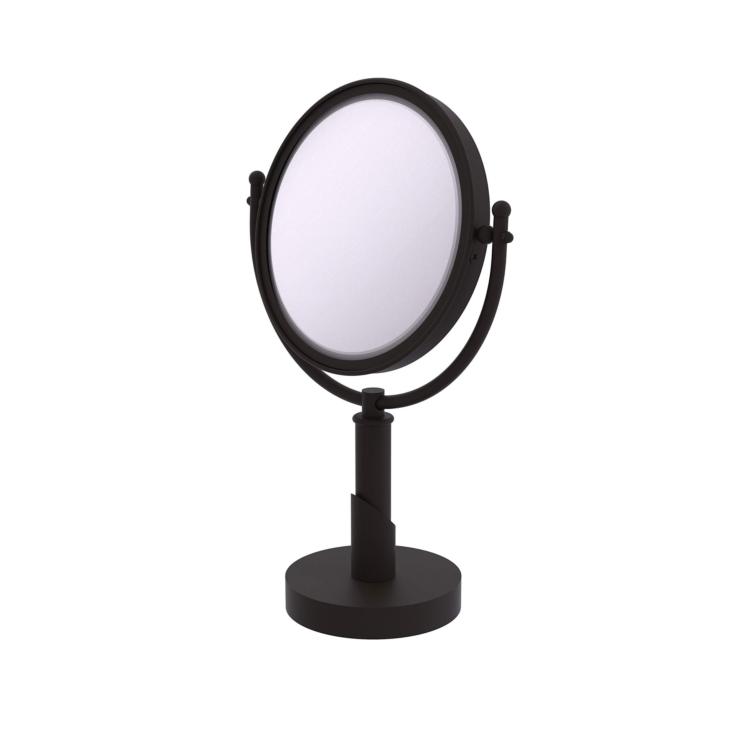 Allied Brass SH-4/3X Soho Collection 8 Inch Oil Rubbed Bronze Vanity Mirror with 3X Magnification for Makeup - Perfect for Bathroom Vanity, Dressing Room & Bedroom Decor