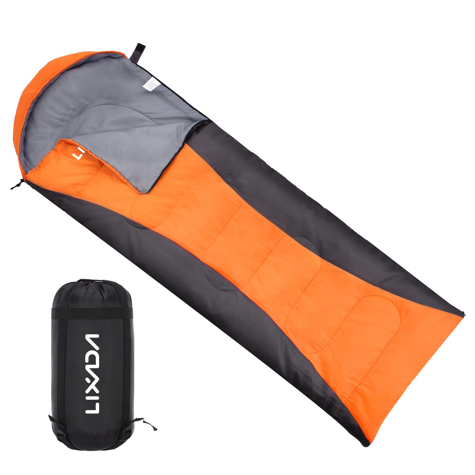 Lixada 4-Season Waterproof Sleeping Bag for Adults & Kids - Lightweight, Warm, Compact with Storage Bag - Perfect for Camping, Hiking, Backpacking & Outdoor Adventures in All Weather Conditions