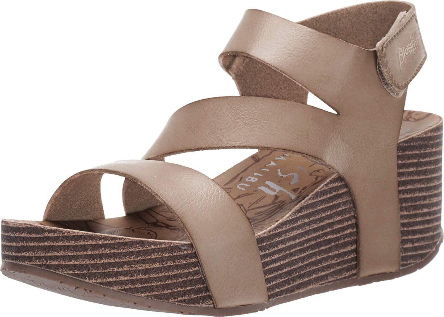 Blowfish Women's Leelee Comfortable Wedge Sandals - Stylish Casual Summer Shoes for Beach, Walking & Outdoor Activities