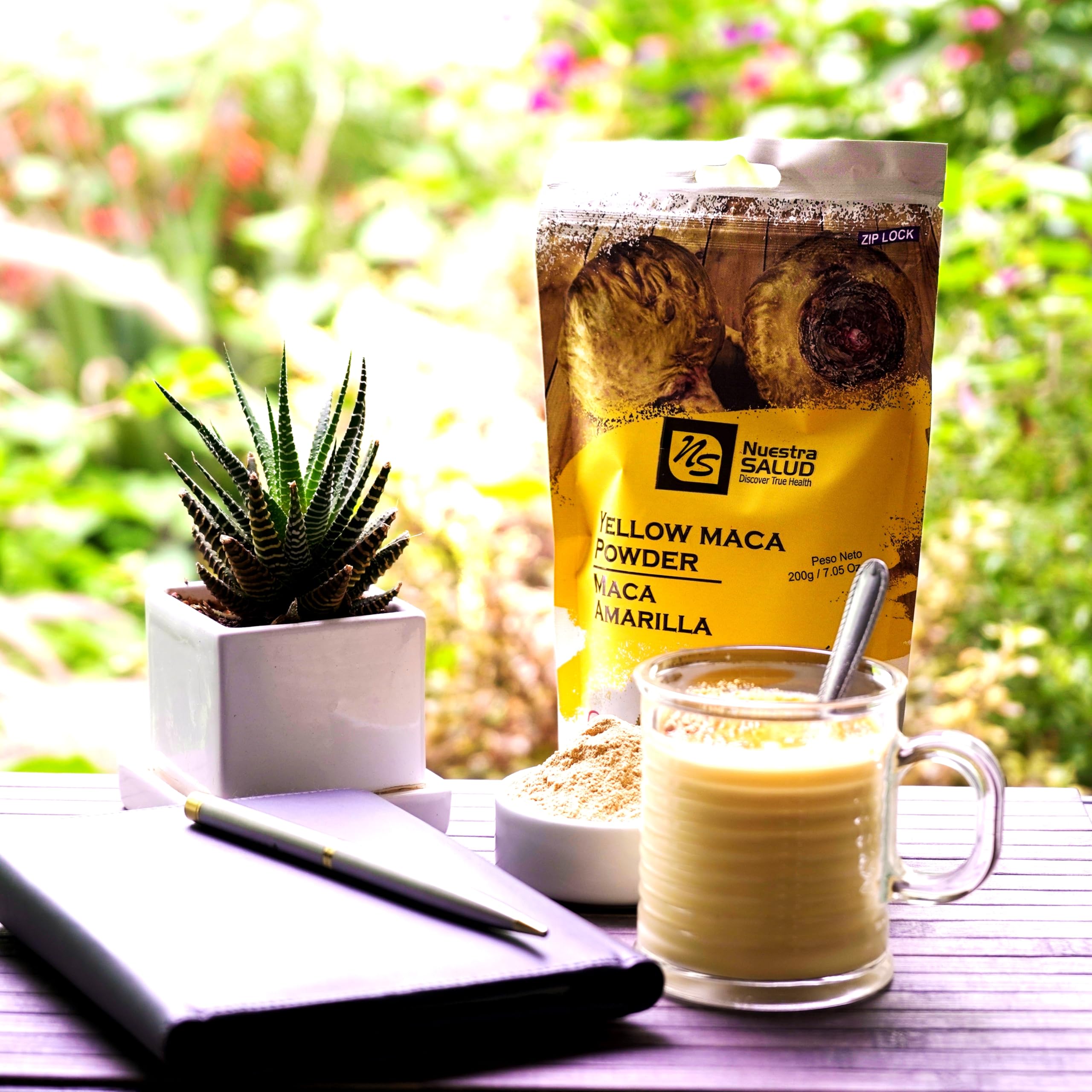 Organic Peruvian Yellow Maca Root Powder - 200g | 100% Natural Superfood for Energy, Hormone Balance & Vitality | Perfect for Smoothies, Baking & Wellness Drinks