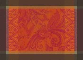 Grace Flamboyant Jacquard Placemats - Set of 4 Elegant Dining Table Mats for Formal Dinner Parties & Holiday Entertaining (Discontinued Pattern)