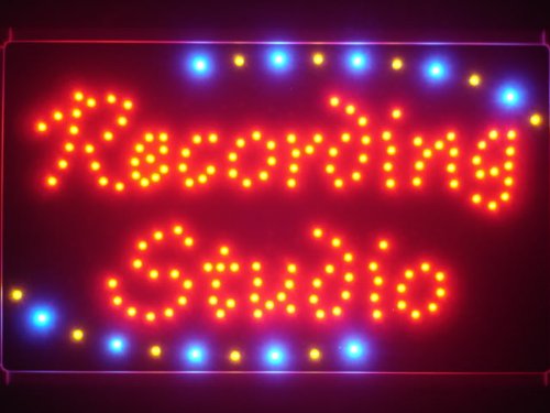 ADVPRO LED045-R Recording Studio LED Neon Light Sign - Customizable RGB Color Changing Wall Decor for Music Studio, Home Bar, and Bedroom Aesthetic Lighting