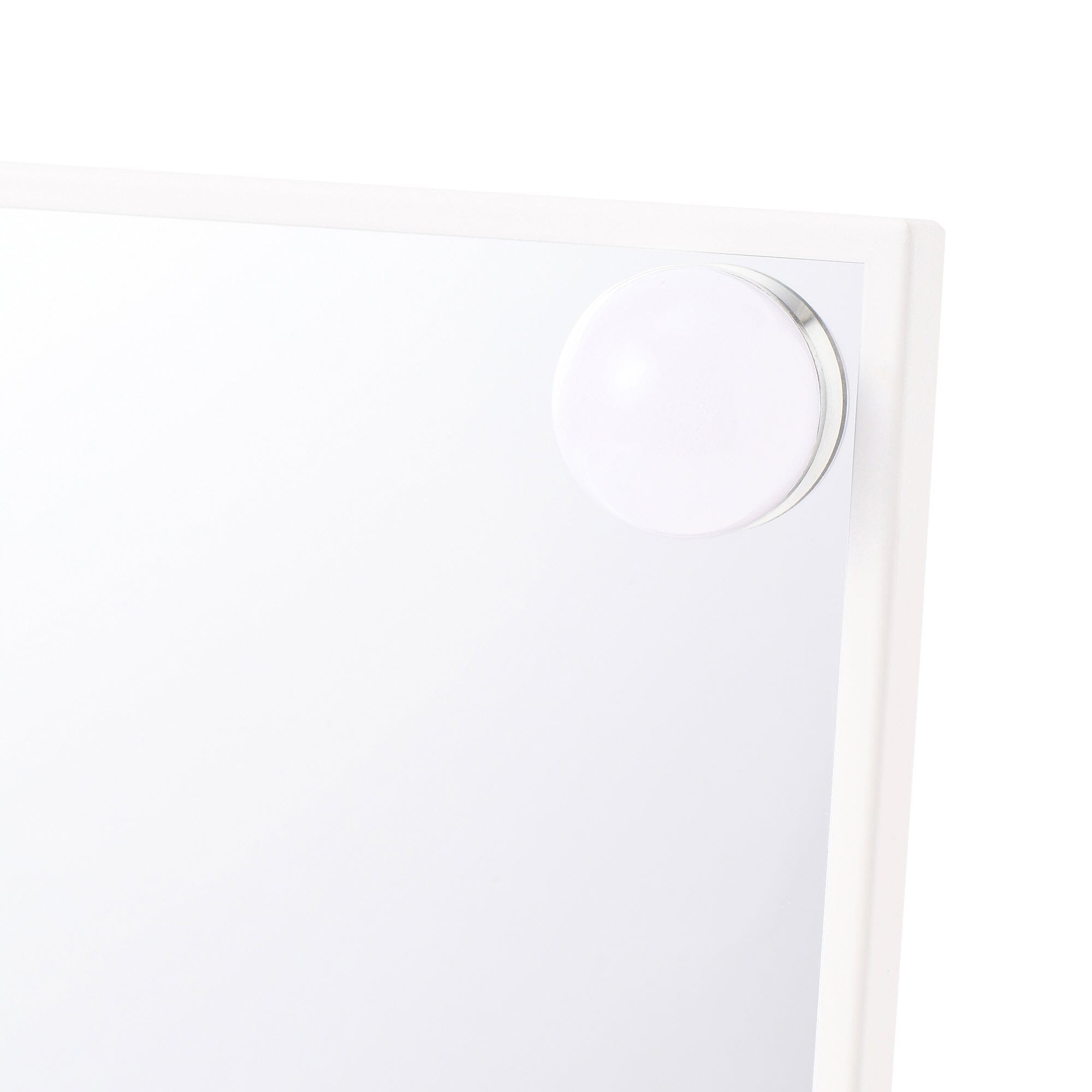 Hollywood Square Vanity Mirror with Lights - Small White Makeup Mirror for Dressing Table, Bathroom, and Bedroom - Perfect for Makeup Application, Skincare, and Selfie Lighting