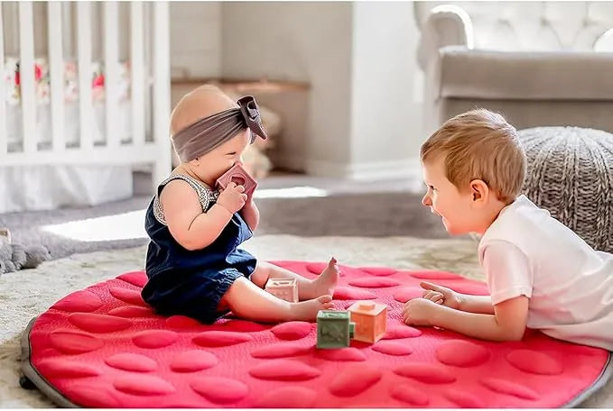 Sleep Lily Pad Playmat - Soft & Safe Baby Play Mat for Crawling & Tummy Time | Pacific Blue Nursery Decor for Newborns & Infants