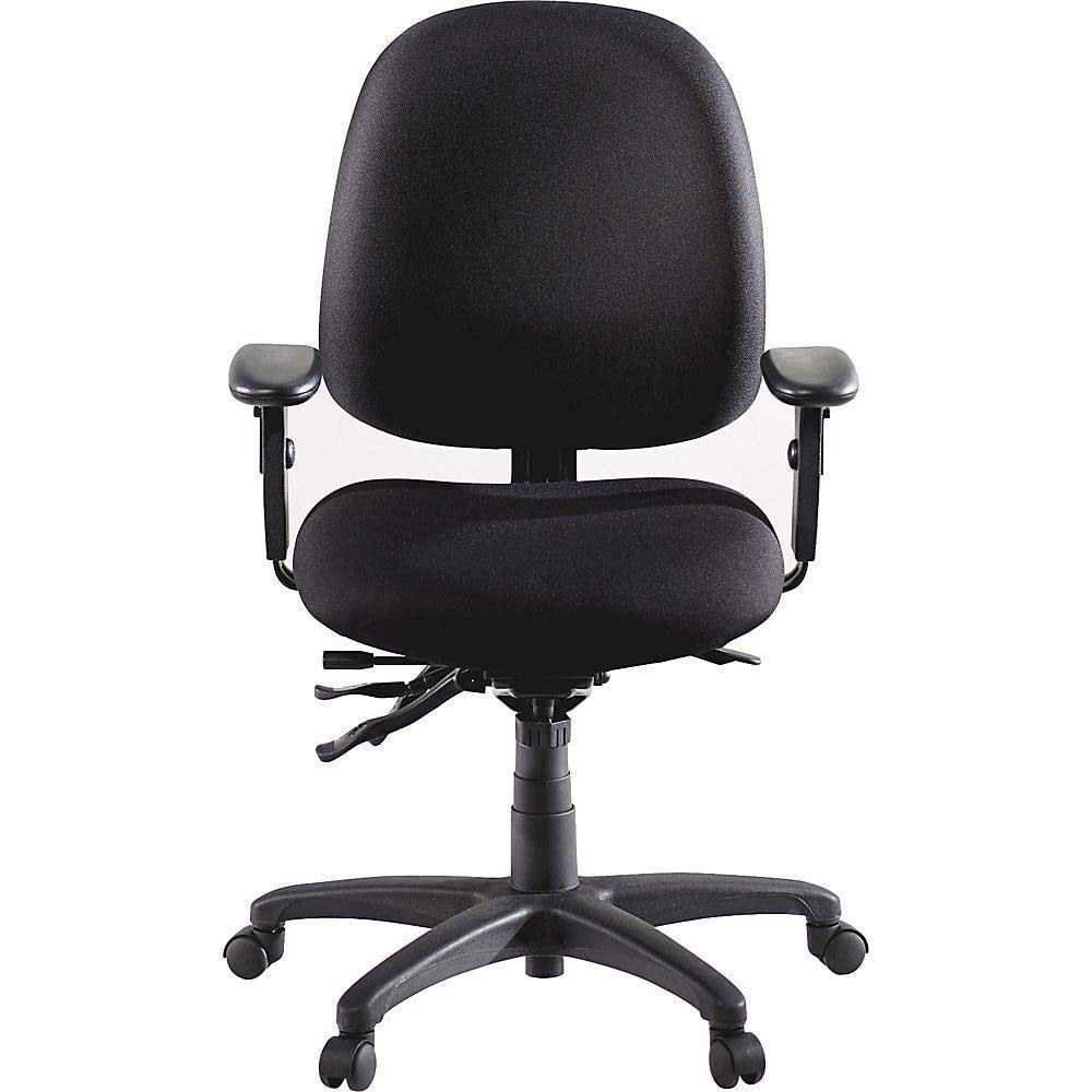 Lorell High Performance Task Chair - Ergonomic Office Chair with Adjustable Height & Lumbar Support, Black - Perfect for Home Office, Gaming & Workspace