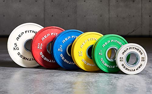 REP Fitness Olympic Change Plates - Weightlifting Plates for Powerlifting, PR Training & Incremental Weight Increases - Ideal for Home Gyms & CrossFit Workouts