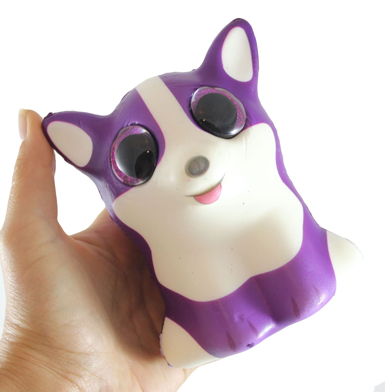 1 Corgi Large Animal Slow Rise Squishy Foam Toy - Scented Sensory Stress Relief & Fidget Toy for Kids & Adults, Perfect for Anxiety Relief, Office Desk & Home Decor (1 Corgi)