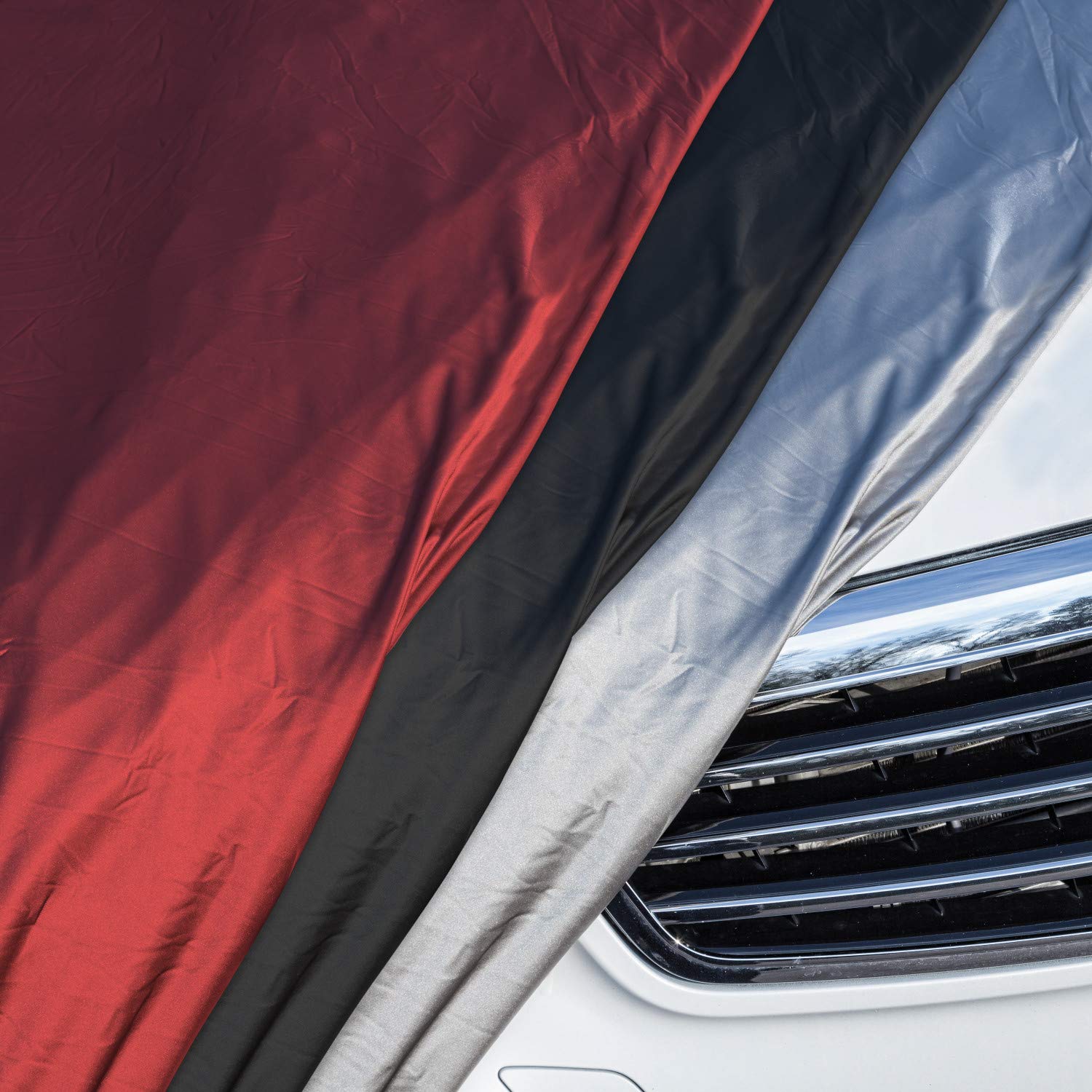 Premium Indoor Stretch Car Cover - Soft Lining, Breathable & Dustproof for Cars up to 264