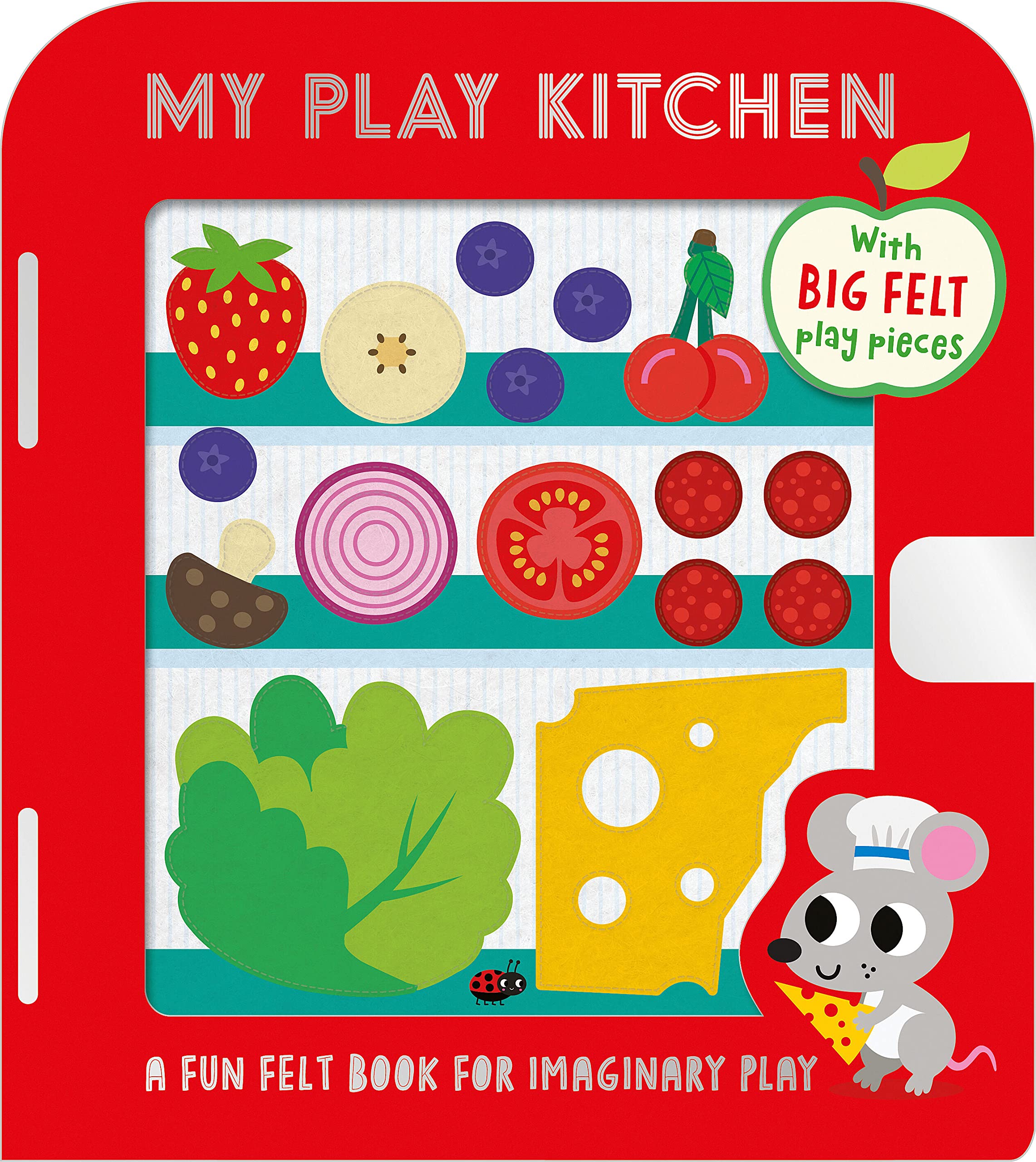 My Play Kitchen - Wooden Pretend Play Kitchen Set for Kids, Toddlers & Preschoolers - Perfect for Imaginative Play, Role-Playing & Learning (Great Gift for Birthday & Christmas)