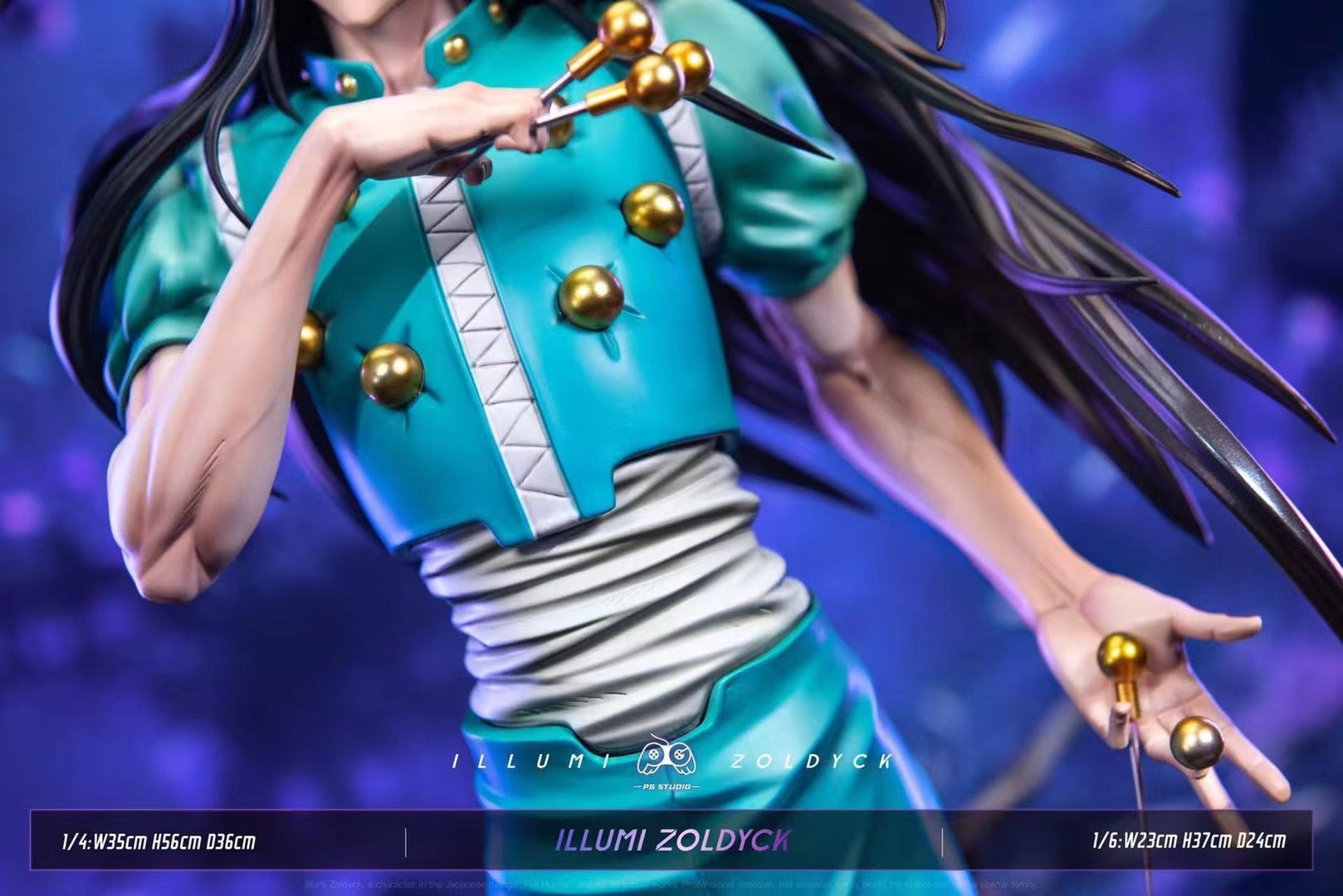 PG Studio Illumi Zoldyck Anime Figure - Hunter x Hunter Collectible Action Figure for Fans & Decor | Perfect for Display, Cosplay Props, and Gift Giving