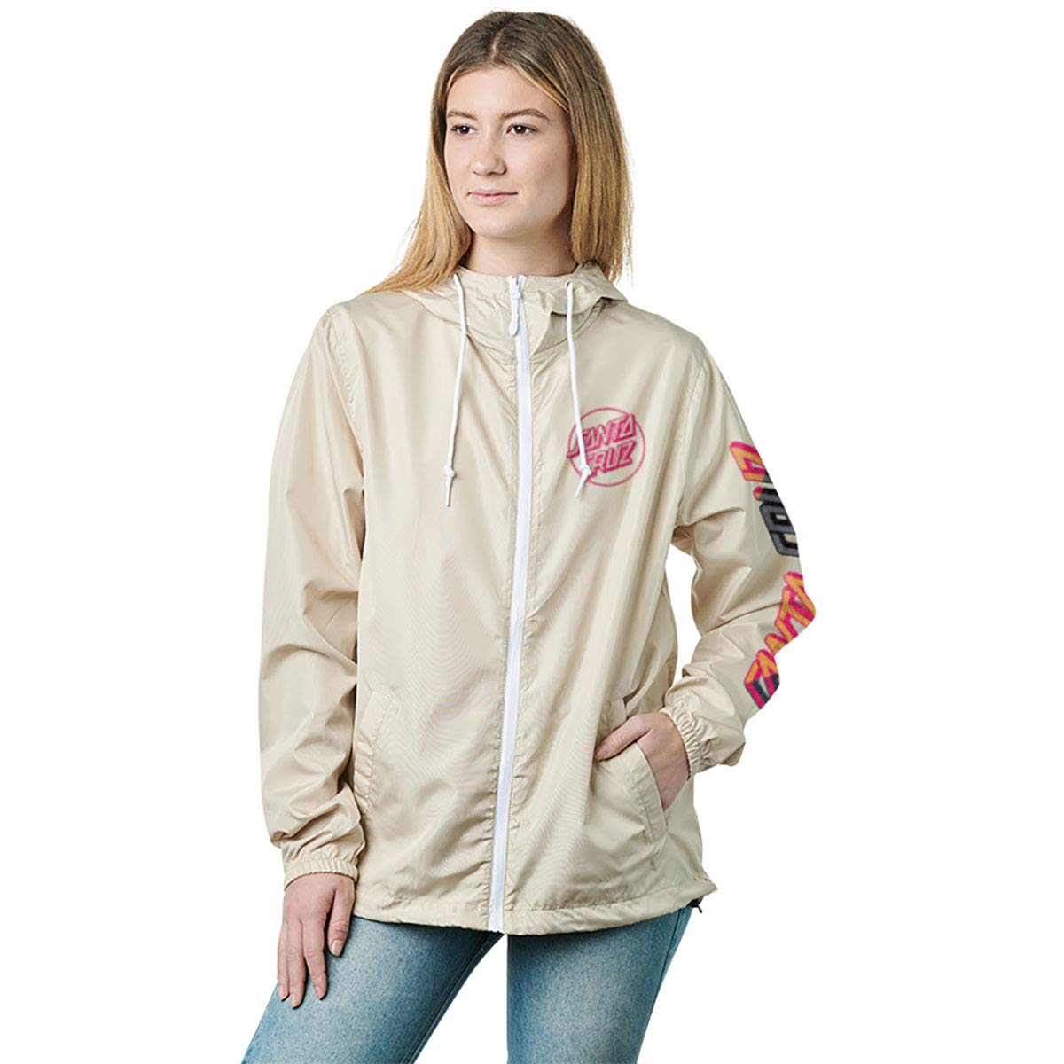 Santa Cruz Women's Hand Blocker Hooded Windbreaker Jacket - Lightweight Waterproof Outdoor Activewear for Hiking, Running & Travel