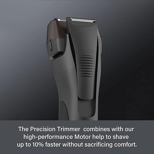 Premium Men's Electric Foil Shaver - Rechargeable Wet/Dry Cordless Razor with Pop-Up Trimmer & Precision Blades | Perfect for Travel, Daily Grooming & Sensitive Skin Shaving