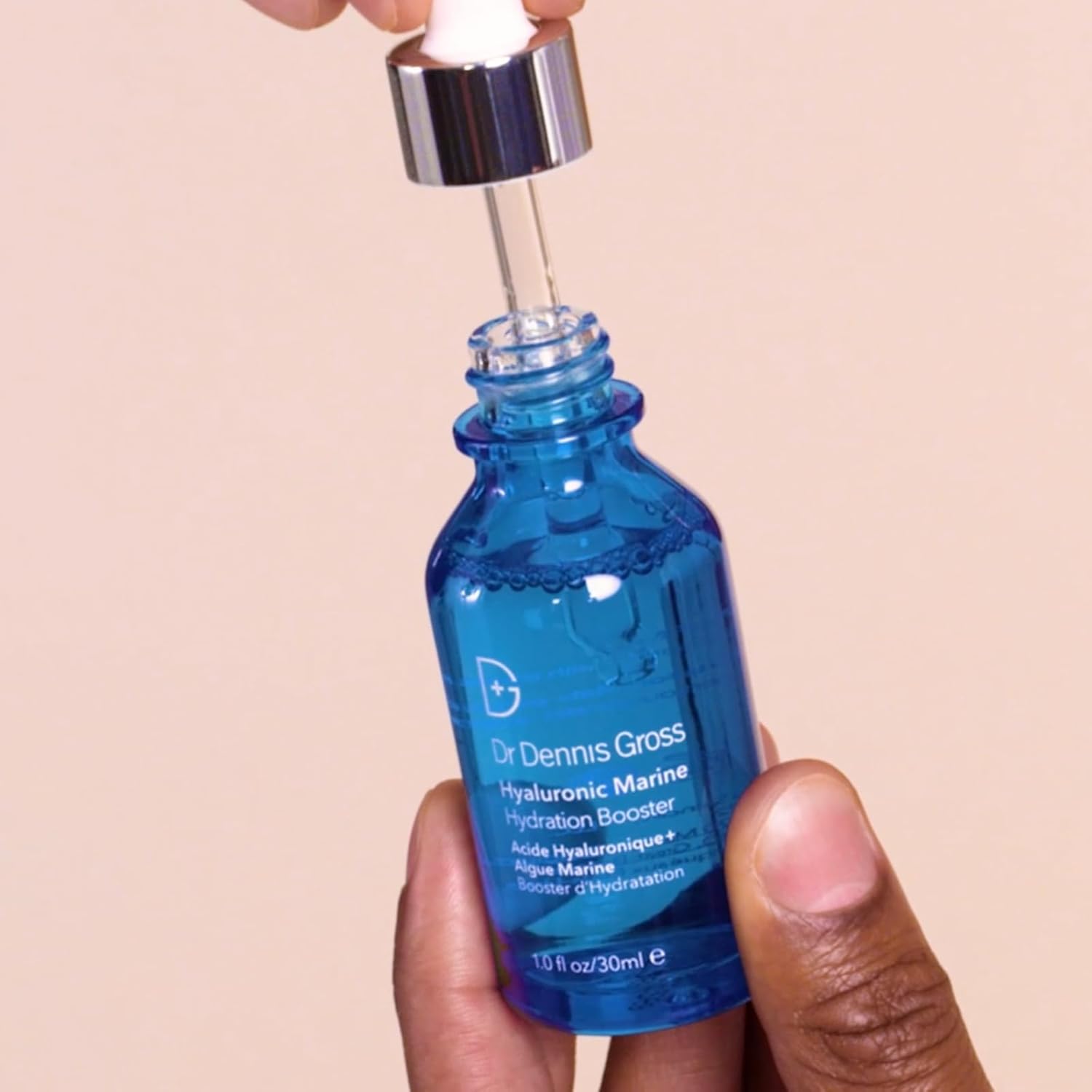Dr. Dennis Gross Hyaluronic Marine Hydration Booster Serum - Deep Moisturizing Face Treatment for Dry Skin - Perfect for Daily Skincare Routine & Anti-Aging Regimen