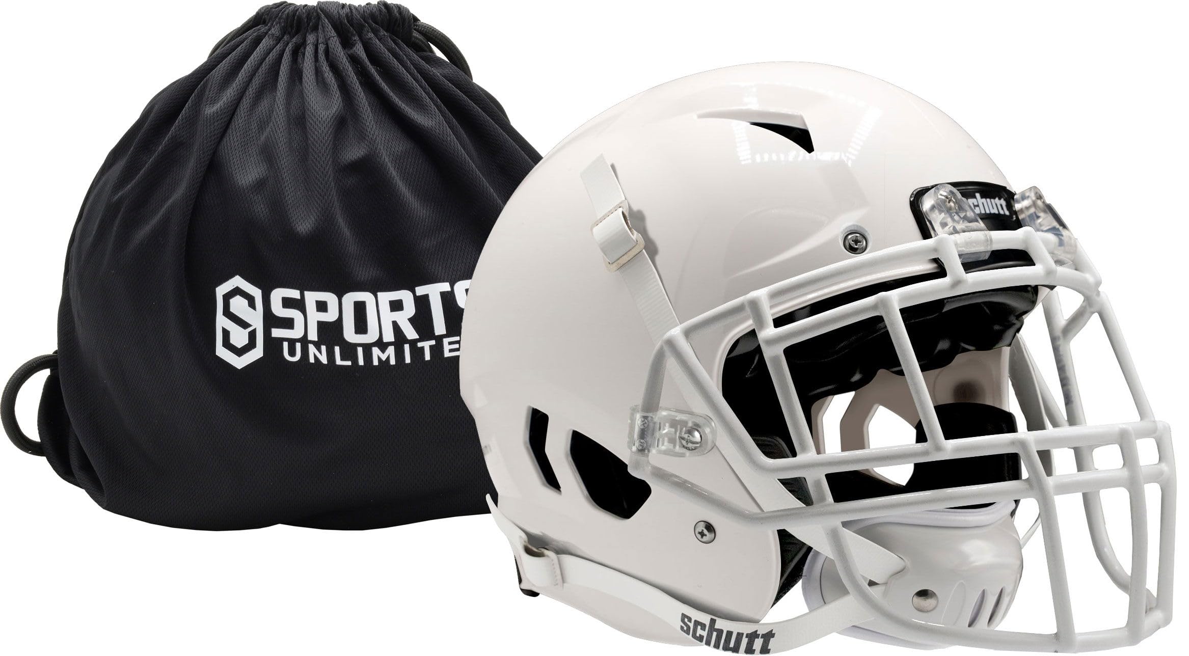 Schutt Vengeance Pro LTD II Adult Football Helmet with Facemask - Certified Safety Protection for High School & College Players - Includes Free Sports Unlimited Helmet Bag (Perfect for Games, Practice & Training Sessions)
