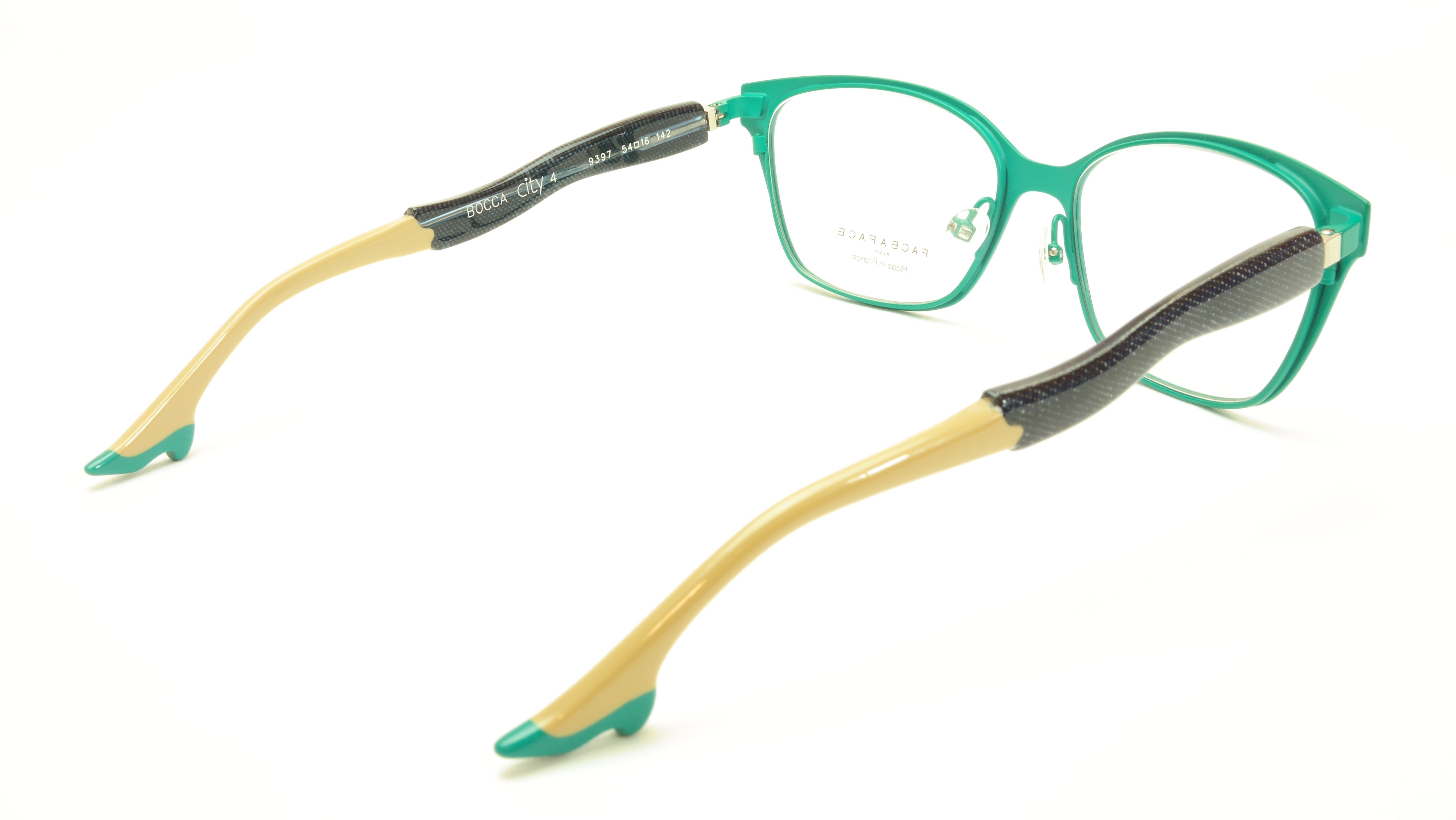 Face A Face Bocca City 4 Color 9397 Eyeglasses - French Made Acetate Frame (54-16-142) - Perfect for Office, Reading & Fashion Accessories