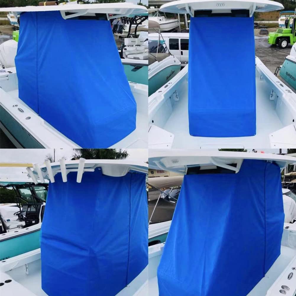 Universal Boat T-Top Center Console Cover - Waterproof Polyester Fabric Protective Cover for Trailering (72