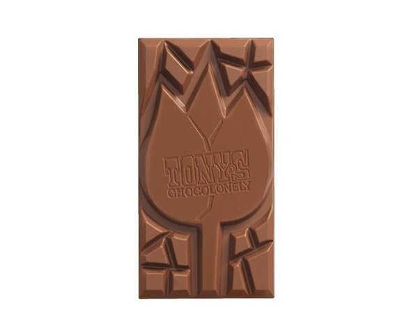 Tony's Chocolonely Milk Chocolate with Almonds & Caramel Kletskop - 15 Pack (180g Each) | Gourmet Dutch Chocolate Bars for Gifts, Parties & Snacking