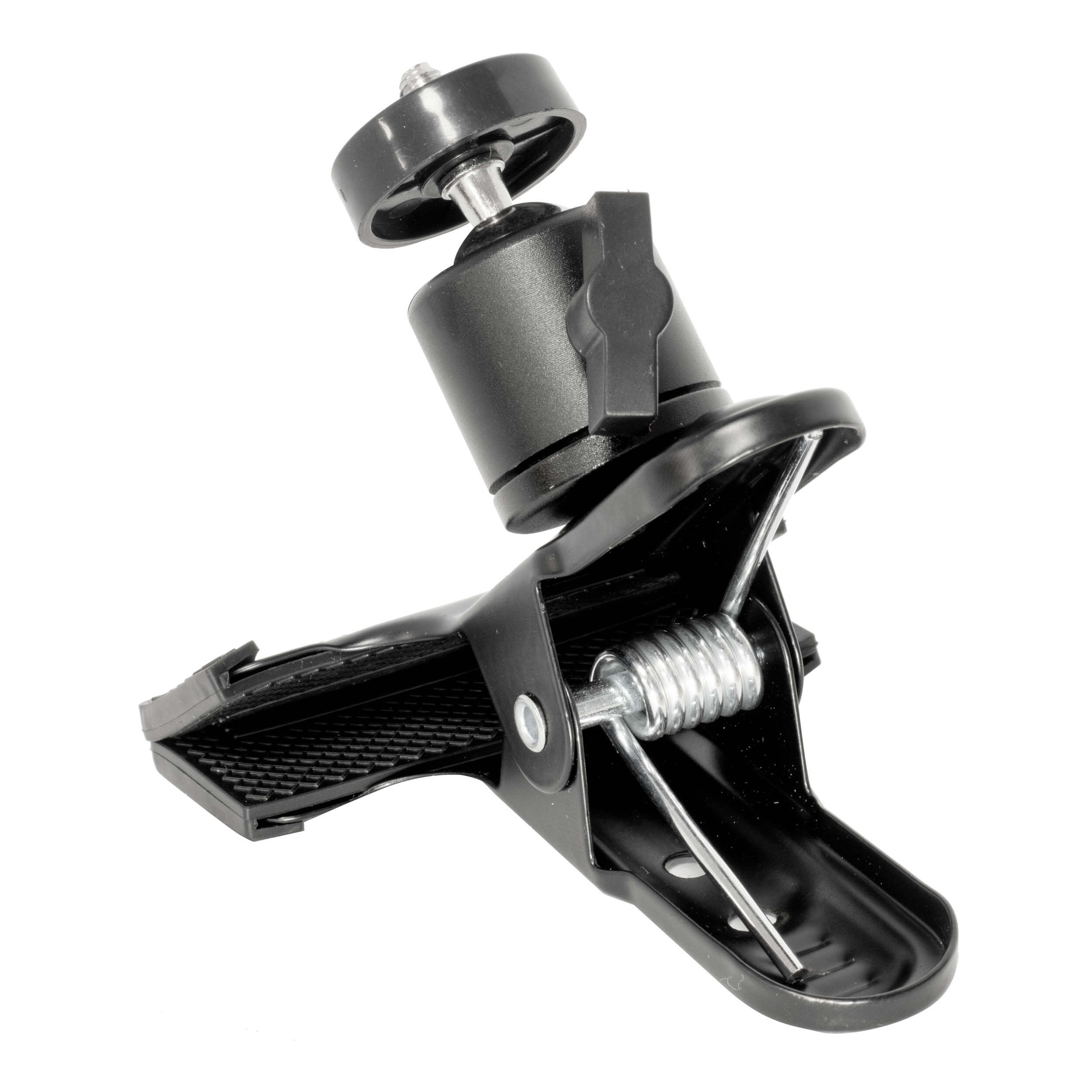 Spring Clip with Mini Ball Head - Adjustable Phone & Camera Mount for Vlogging, Photography & Live Streaming