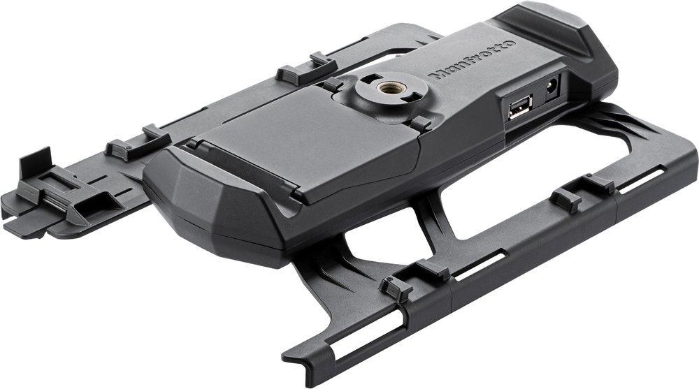 Manfrotto MVDDA13 iPad Air Mount - Black Digital Director Stand for Video Recording & Live Streaming | Perfect for Content Creators, Vloggers & Videographers