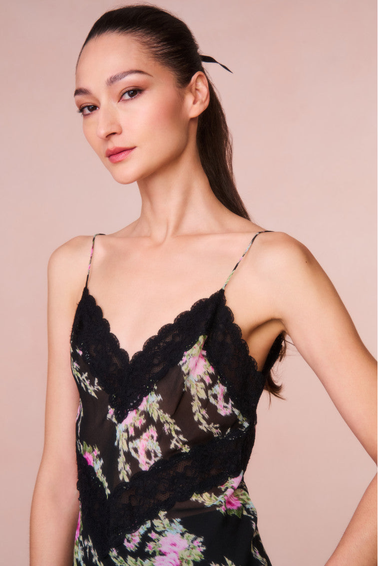 Brimsley Floral Lace Trimmed Top - Elegant Women's Blouse for Casual Wear, Date Nights & Special Occasions