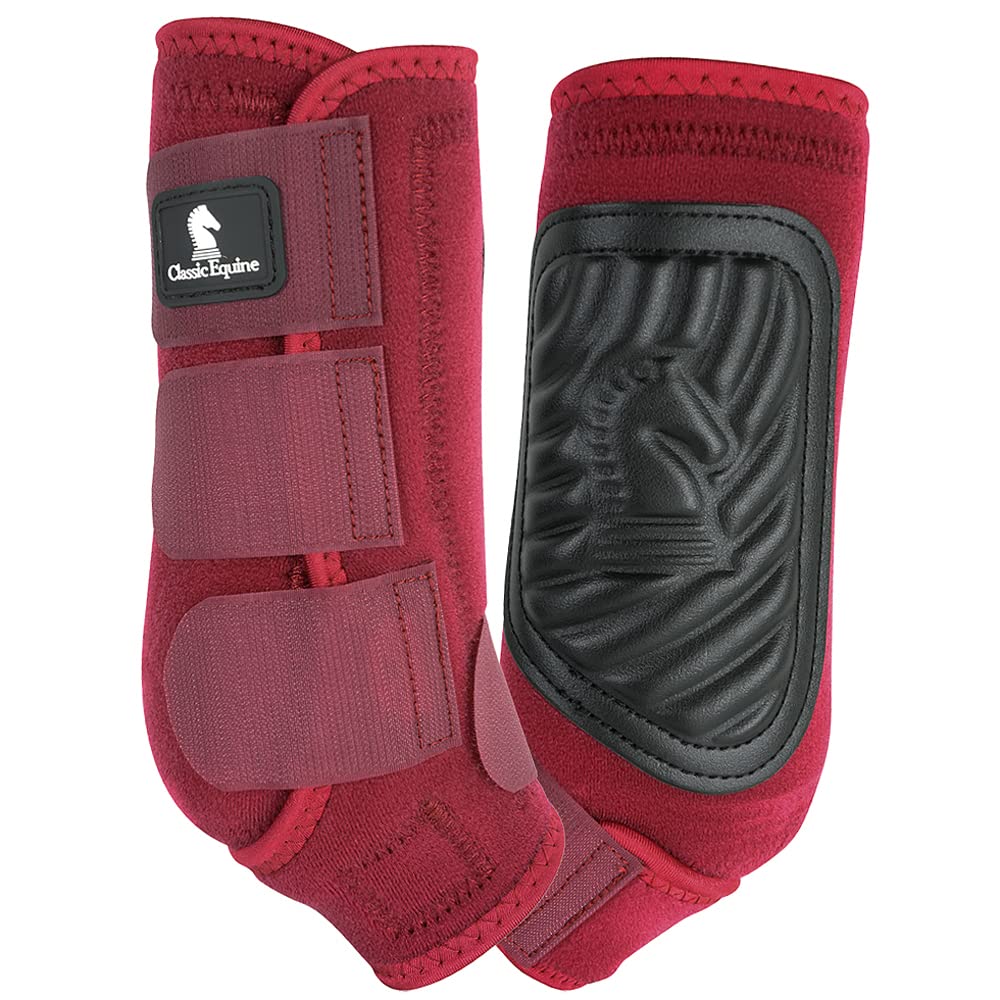 Classic Rope Company ClassicFit Rear Boot in Merlot Color - Small Size for Women | Perfect for Equestrian Riding, Western Fashion & Outdoor Activities