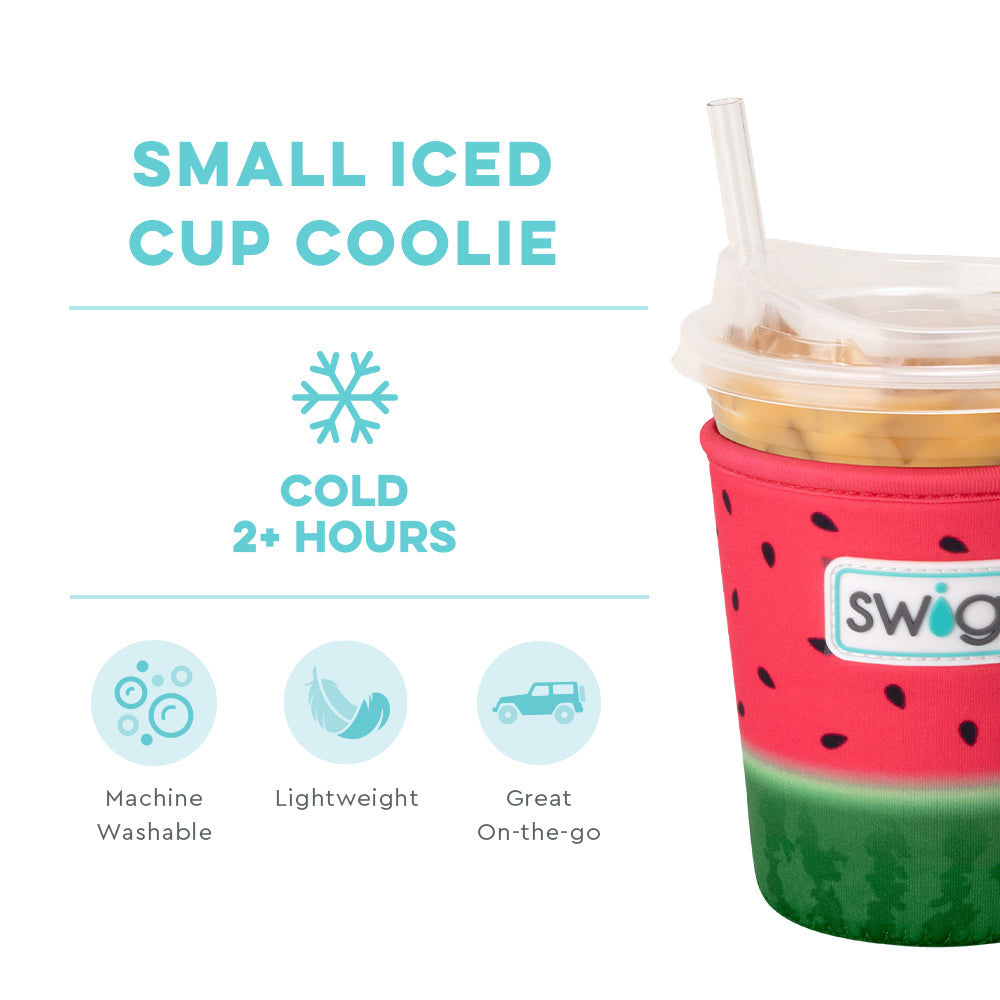 Melon Slice Small Iced Cup Coolie - Chilled Beverage Holder for Summer Drinks, Pool Parties & Picnics