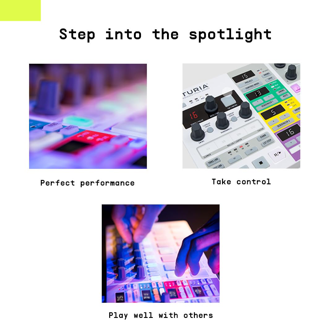 Arturia BeatStep Pro MIDI Controller & Sequencer with Aftertouch, Velocity Sensitivity, 2 Melodic Sequencers, Drum Sequencer, 16 Pads for Music Production | Perfect for Studio Recording, Live Performance & Beat Making