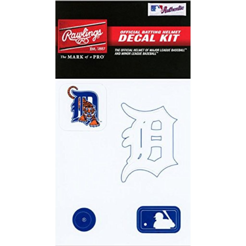 Rawlings MLB Decal Kit - Official Baseball Team Stickers for Helmets, Bats & Locker Decor | Perfect for Fans, Players & Collectors