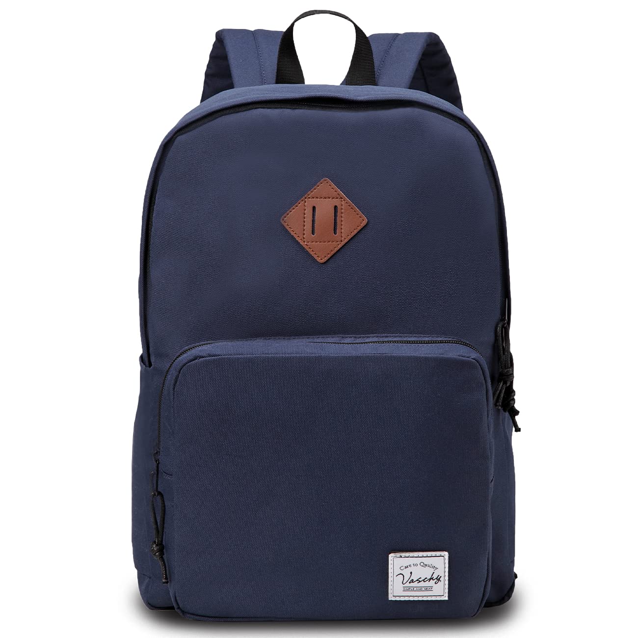 VASCHY Ultra Lightweight School Backpack for Men, Women, Teens & Kids - Durable Bookbag for College, Travel & Everyday Use - Navy Blue