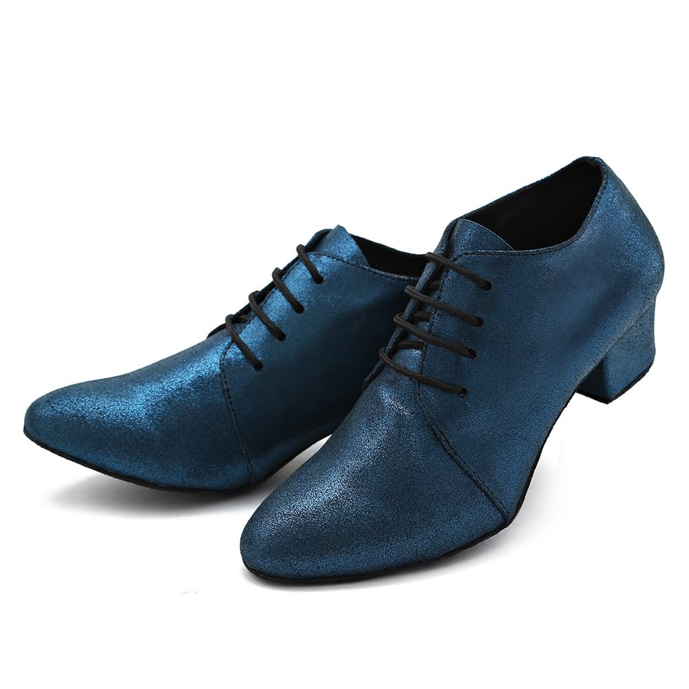 Hipposeus Women's Latin Dance Shoes - Closed Toe Lace Up Ballroom, Salsa & Tango Shoes for Practice & Performance | Professional Dance Shoes for Women | Perfect for Studio, Competition & Social Dancing