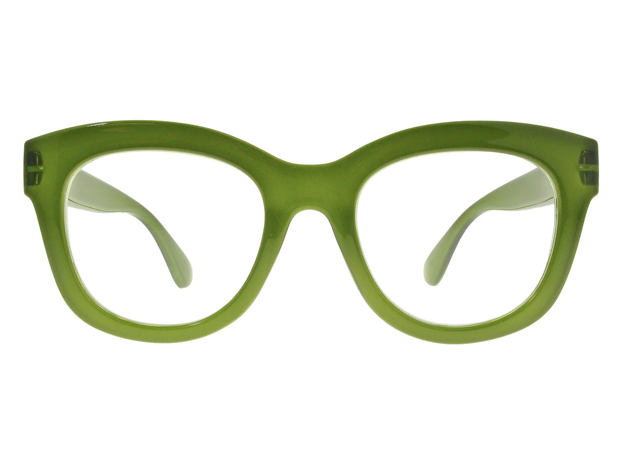Encore Reading Glasses for Women & Men - Lightweight Olive Green Frames with Anti-Glare Lenses - Perfect for Reading, Computer Use & Daily Activities
