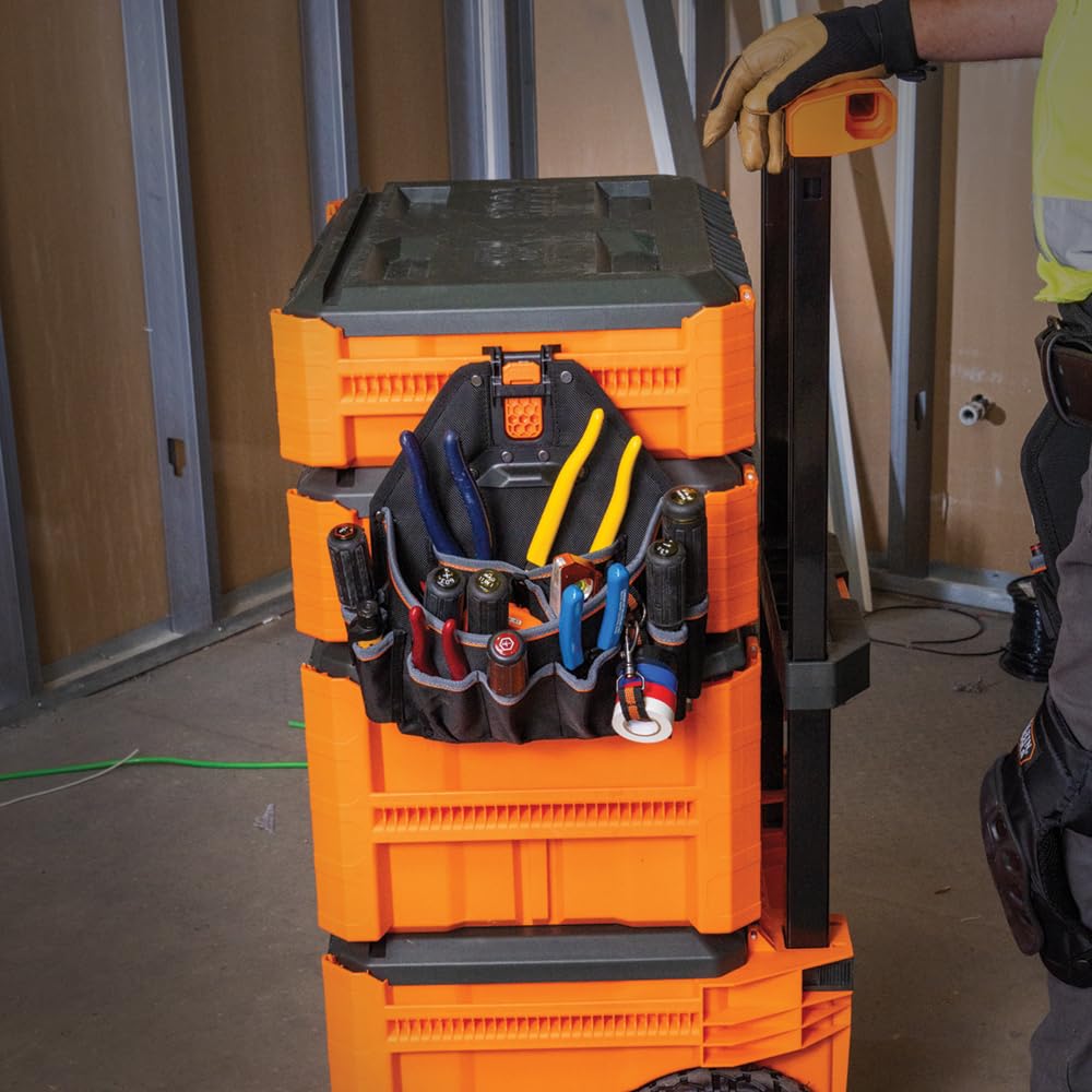 MODbox Tool Vest Combo - Heavy Duty Work Vest with Multiple Pockets for Construction, DIY & Outdoor Activities | Perfect for Electricians, Carpenters & Handymen
