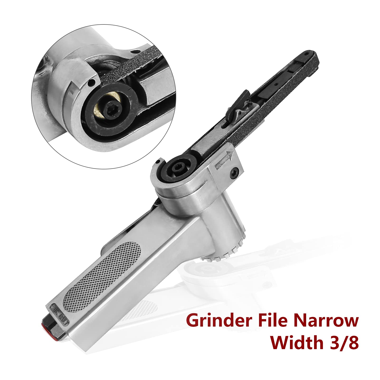 Mini Handheld Angle Grinder - Industrial Pneumatic Air Belt Sander for Metalworking | Perfect for Spot Welding Grinding, Burr Removal, Chamfering & Coating Removal | Ideal for Automotive Repair, DIY Projects & Metal Fabrication