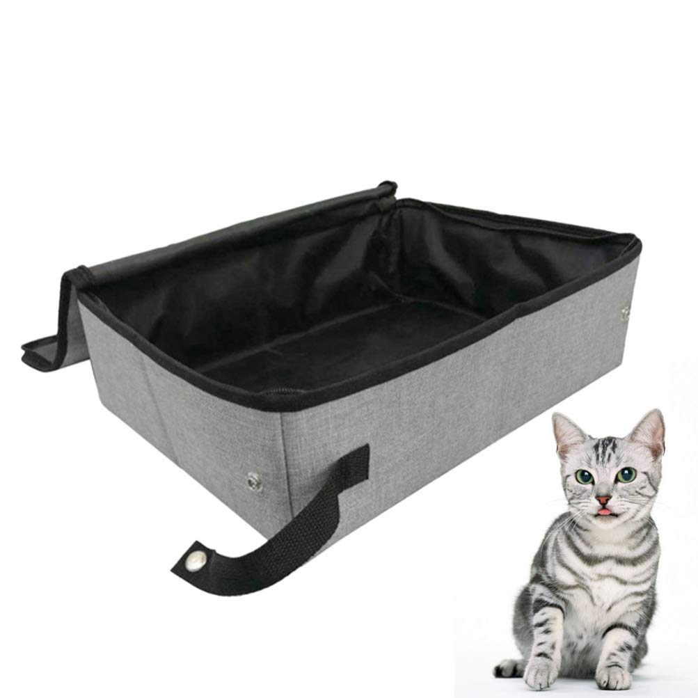 Foldable Portable Cat Litter Box with Cover - Travel Friendly Pet Toilet Tray for Cats & Small Dogs - Perfect for Home, Car Trips, and Outdoor Adventures