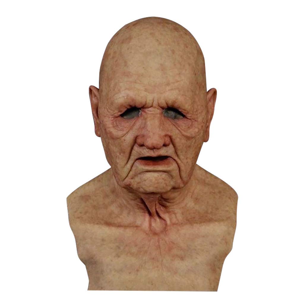 Halloween Mask for Adults - Soft Party Costume for Men & Elderly