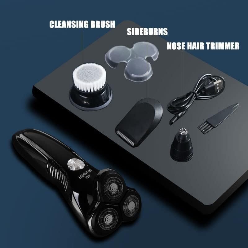 Best Electric Razor for Men - USB Rechargeable Wet & Dry Shaver with Trimmer, Nose Hair Clipper & Washable Design - Perfect for Travel, Home & Gym Use