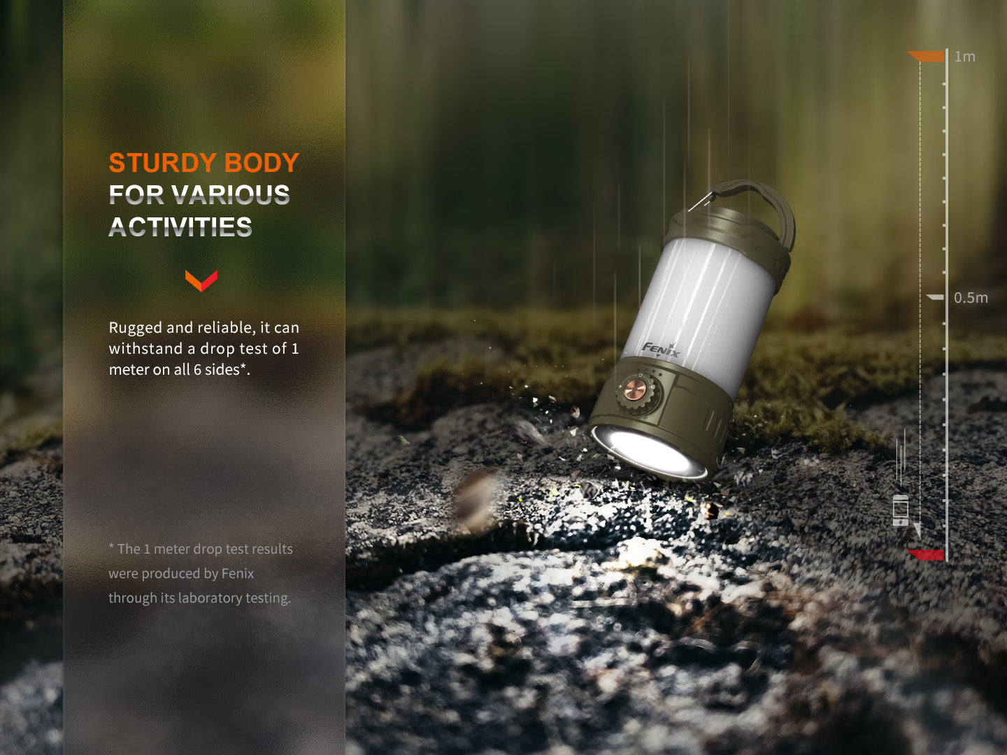 Fenix CL26R PRO Rechargeable LED Camping Lantern - 500 Lumens, USB-C Charging, Waterproof for Outdoor Adventures, Hiking, Emergency & Backpacking