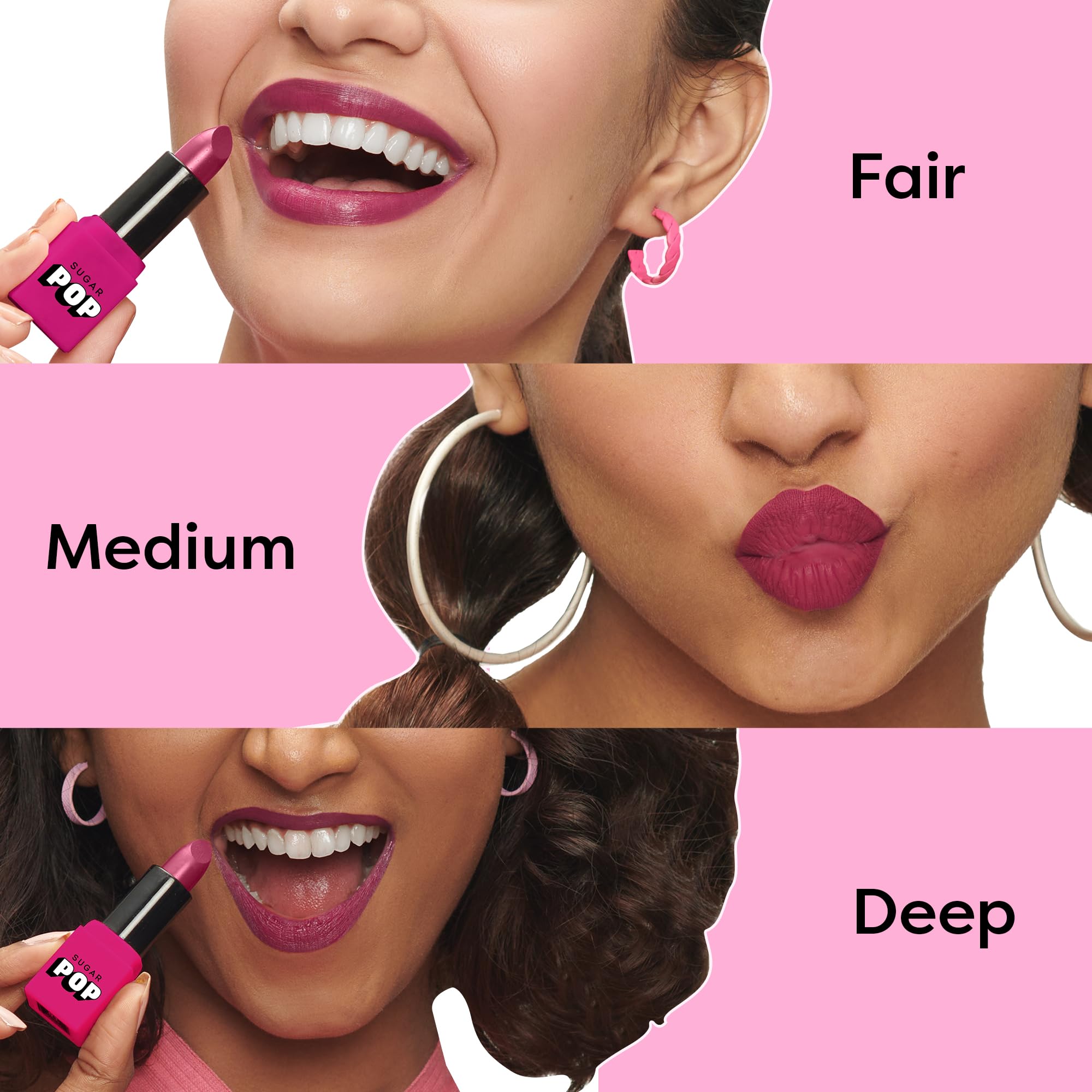 SUGAR POP Satin Matte Lipstick - 07 Blossom (Light Pink) - 3g - Vitamin E, Shea Butter & Jojoba Oil Infused - Ultra Pigmented, Hydrating, Weightless Formula - Perfect for Everyday Wear, Date Night & Special Occasions
