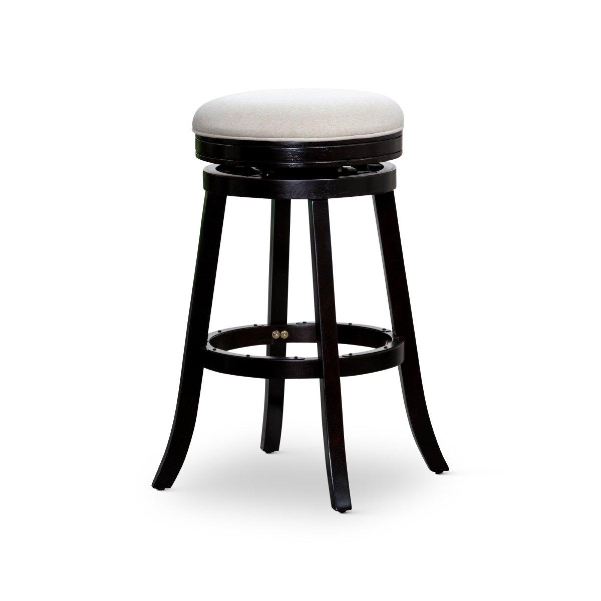 Premium Backless Fabric Swivel Stool - 24