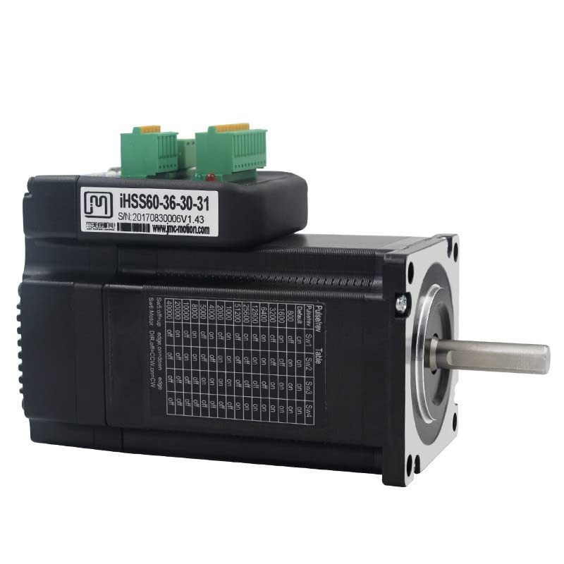 JMC iHSS60-36-30-31 Closed Loop Stepper Motor with Driver - 3Nm Torque, 24V/36V DC, Integrated Control - Perfect for CNC Machines, 3D Printers & Industrial Automation