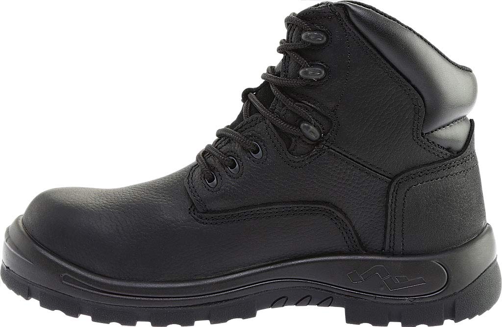 Women's S Fellas Black Poseidon Composite Toe Waterproof Work Boots - 650 | Steel Toe Safety Shoes for Construction, Warehouse & Outdoor Work