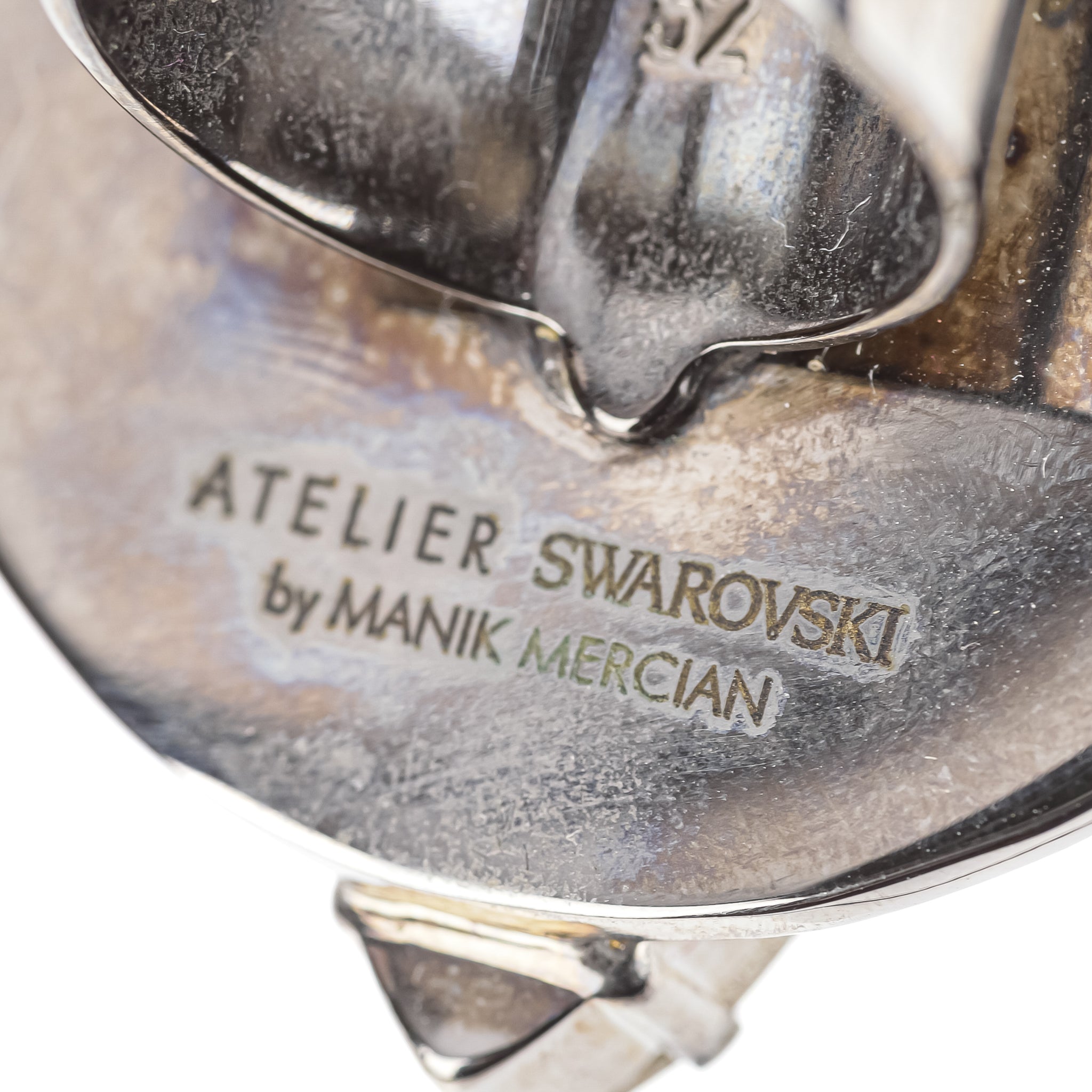 ATELIER SWAROVSKI by Manik Mercian Cocktail Ring - Elegant Crystal Statement Ring for Women, Perfect for Evening Parties, Weddings & Special Occasions