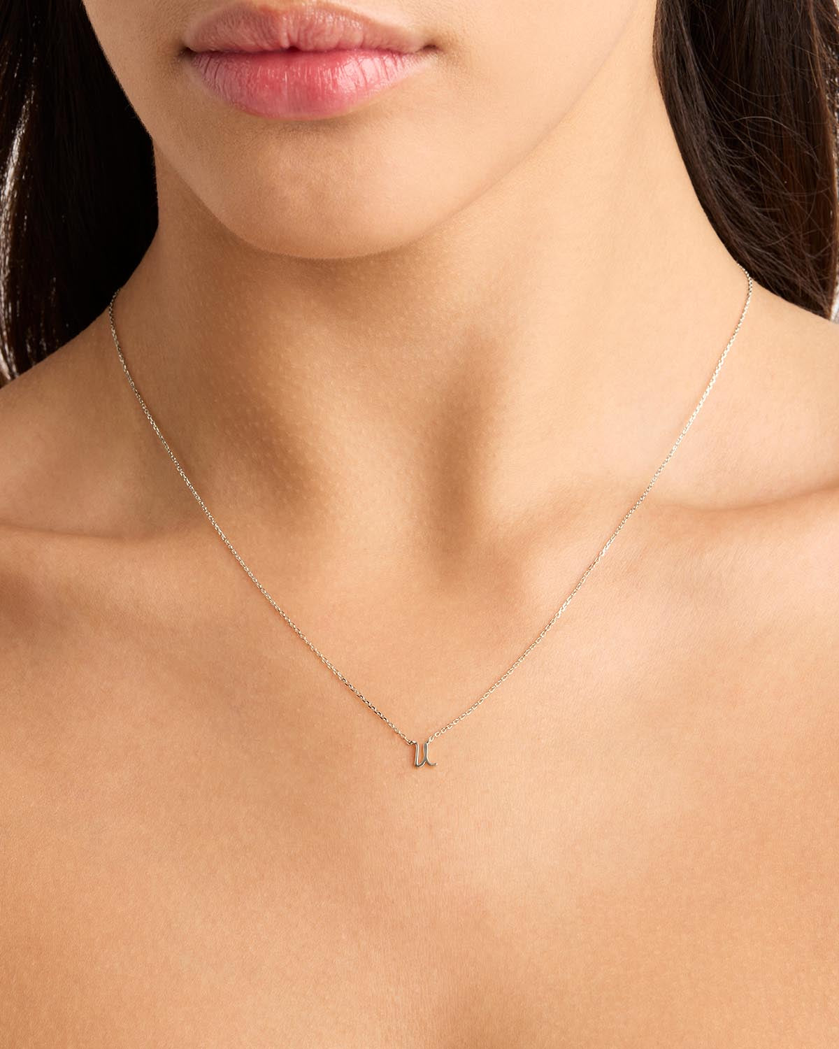 Sterling Silver Love Letter Necklace for Women - Personalized Engraved Pendant Jewelry Gift for Anniversary, Valentine's Day & Romantic Occasions
