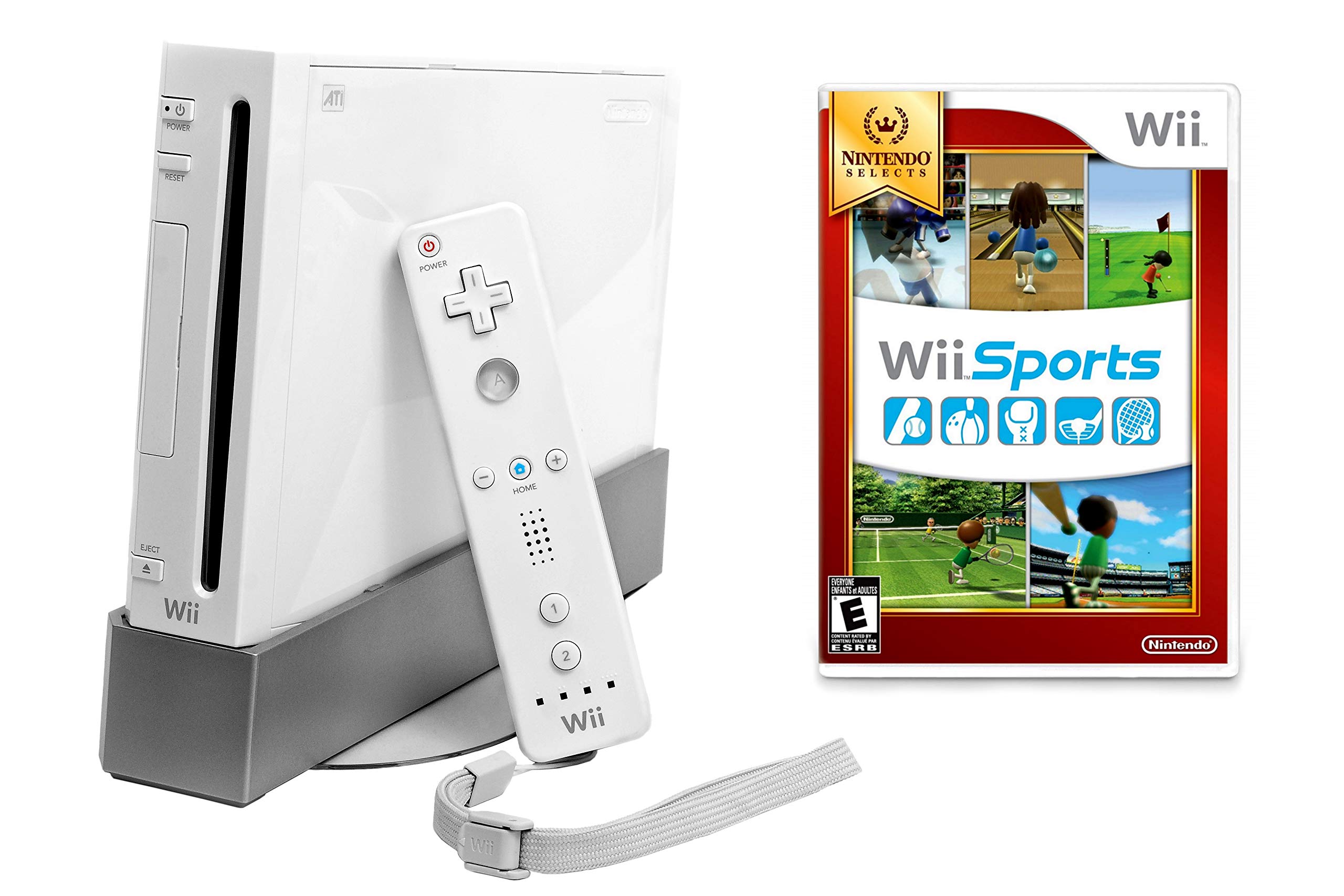 Refurbished Nintendo Wii Console with Wii Sports Bundle - Includes Motion Controller & Games - Perfect for Family Fun, Fitness & Party Gaming