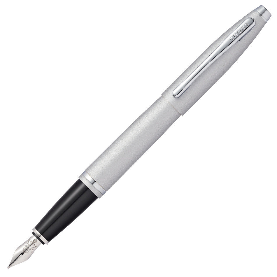 Cross Calais Fountain Pen - Premium Satin Chrome Finish for Smooth Writing | Perfect for Office, Journaling & Gift Giving