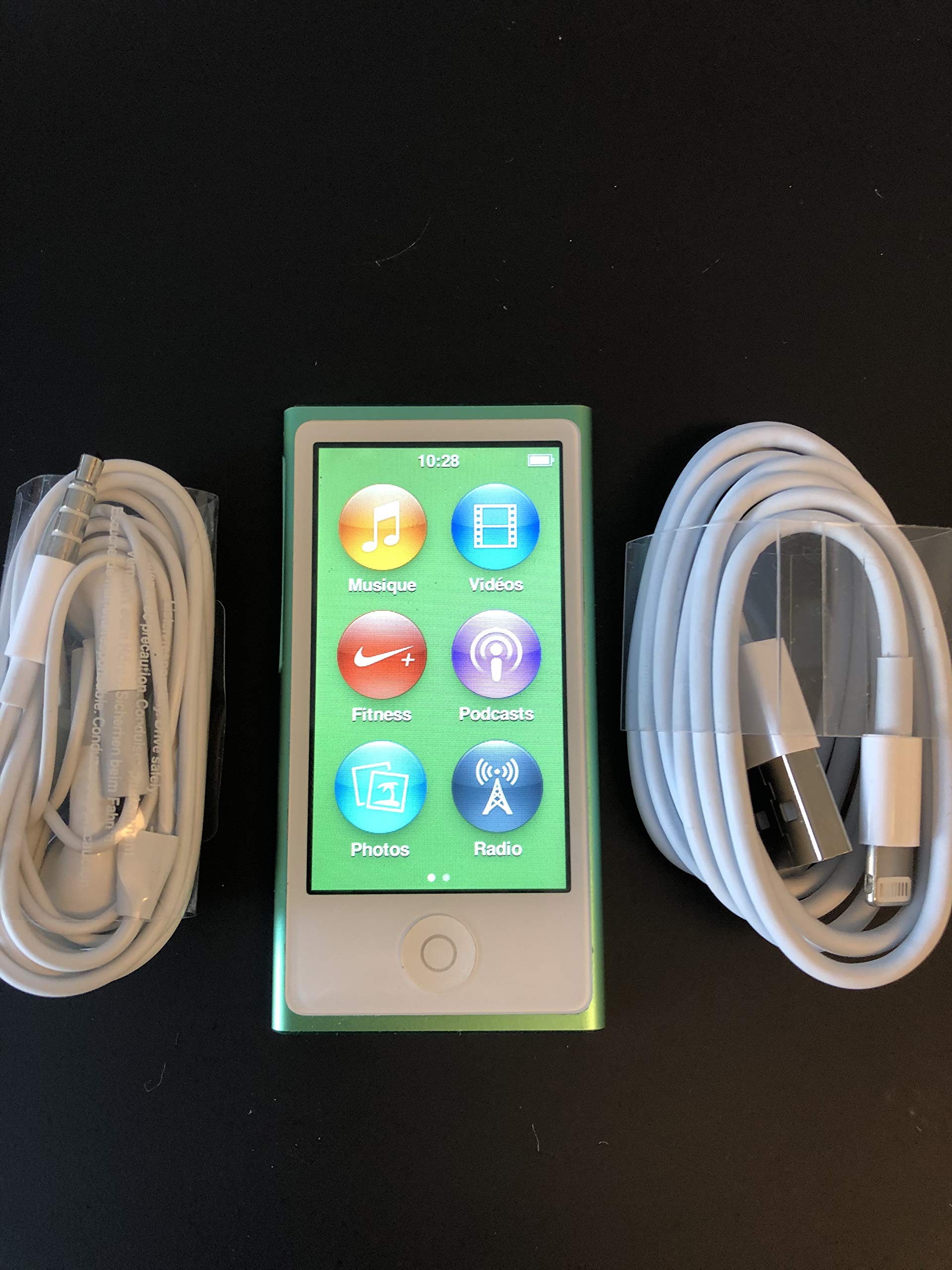 Apple iPod Nano 7th Generation 16GB Green MP3 Player - Includes Generic Headset & Charging Cable (White Box Packaging) - Perfect for Running, Gym Workouts & Daily Commute