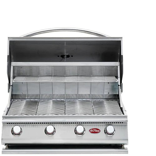 Cal Flame G SERIES 4 Burner Built-in Natural Gas Grill BBQ18G04 - Outdoor Kitchen & Backyard BBQ Cooking for Parties & Family Gatherings